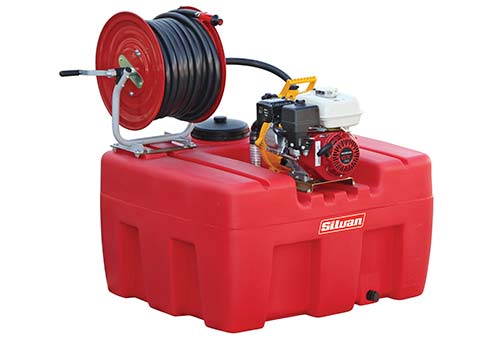400L SILVAN HONDA DAVEY fire fighting UNIT with 30m hose