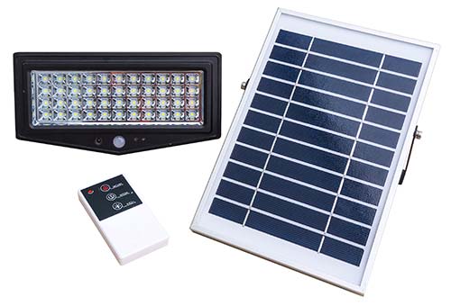 SOLAR MOTION LIGHT WITH REMOTE