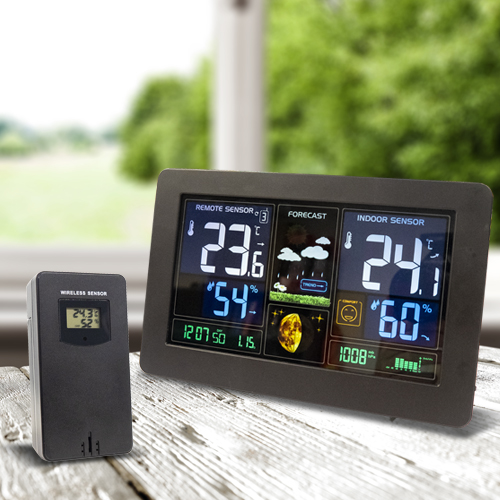 Weather Station Wireless Indoor Outdoor Multiple Sensors, Digital